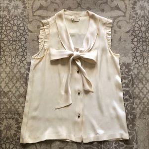 Kate Spade Silk Bow Tank